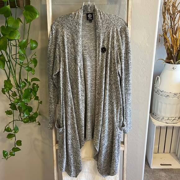 Soft Heather Gray Bobeau Cardigan - Picture 1 of 1